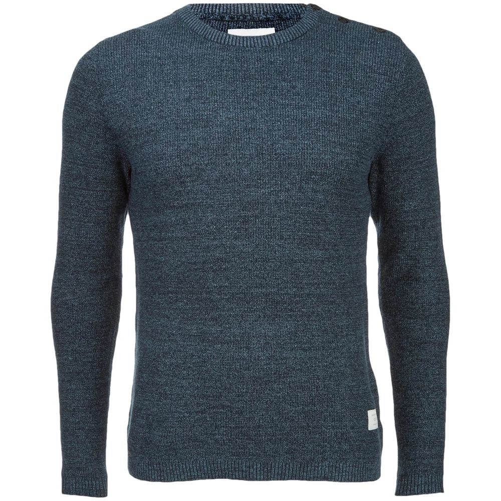Jack & Jones Core Men's Octavio Textured Jumper - Sky Captain - S - Blue Image 1