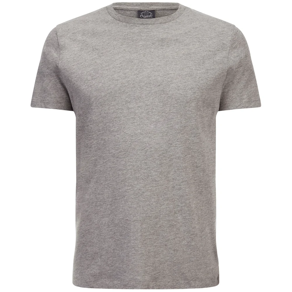 Jack & Jones Originals Men's Classic T-Shirt - Light Grey Marl - S - Grey Image 1