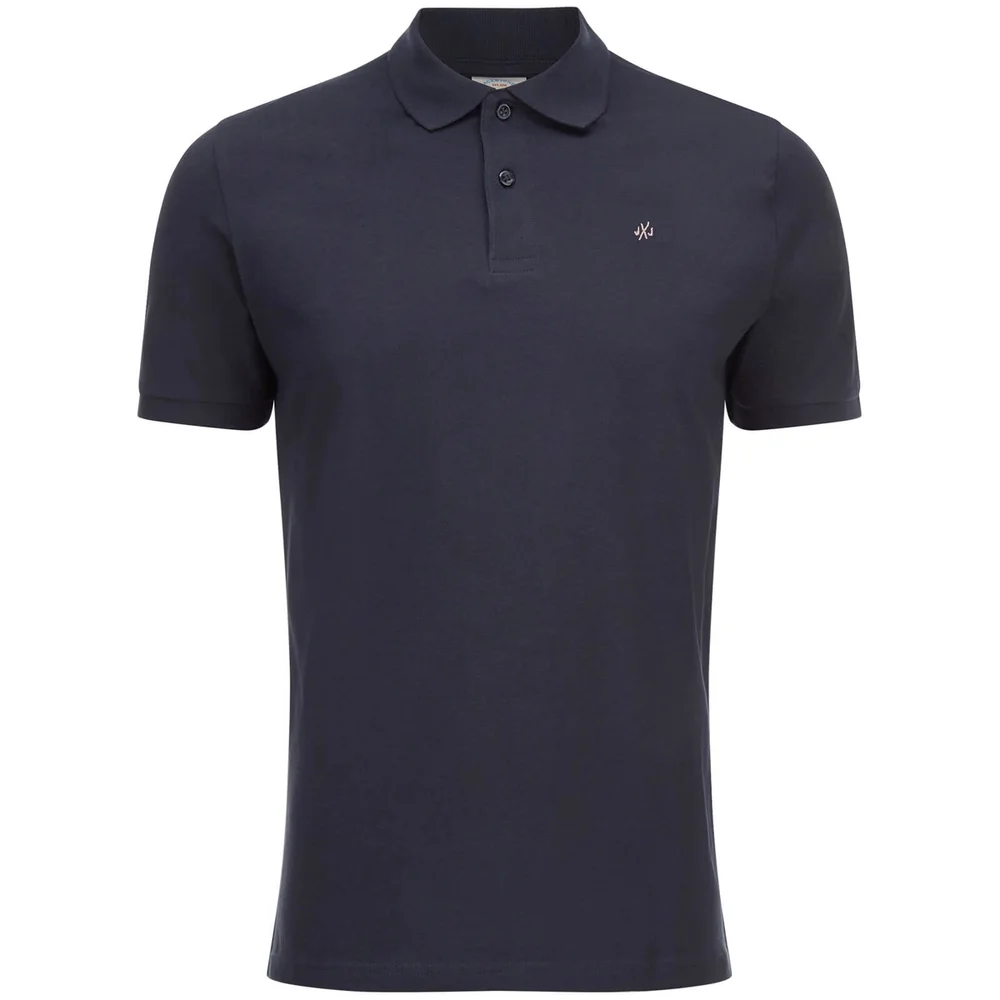 Jack & Jones Originals Men's Perfect Jersey Polo Shirt - Total Eclipse - S - Blue Image 1