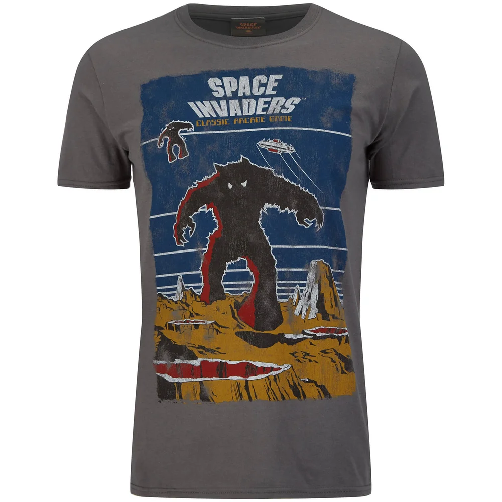 Atari Men's Space Invaders Arcade Graphics T-Shirt - Grey - S - Grey Image 1