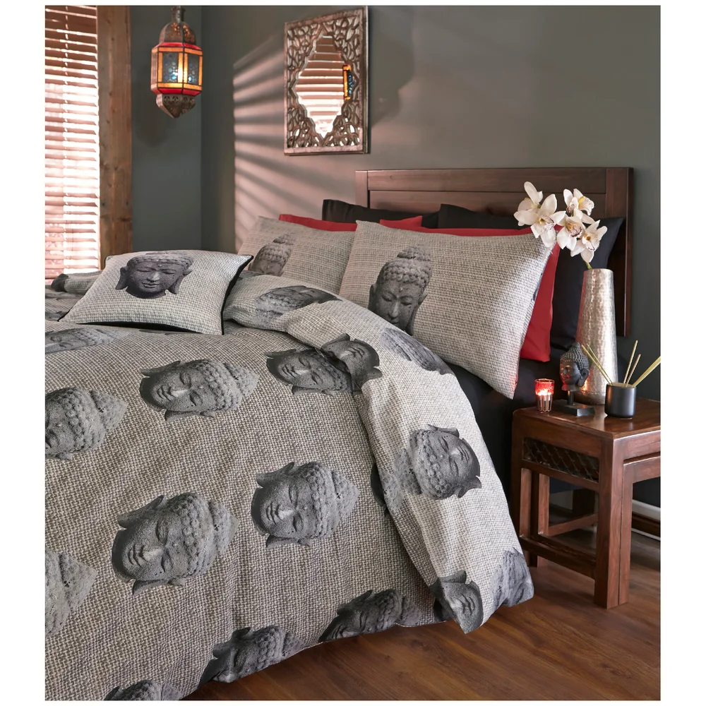 Catherine Lansfield Thai Buddha Bedding Set - Multi - Single - Multi Image 1