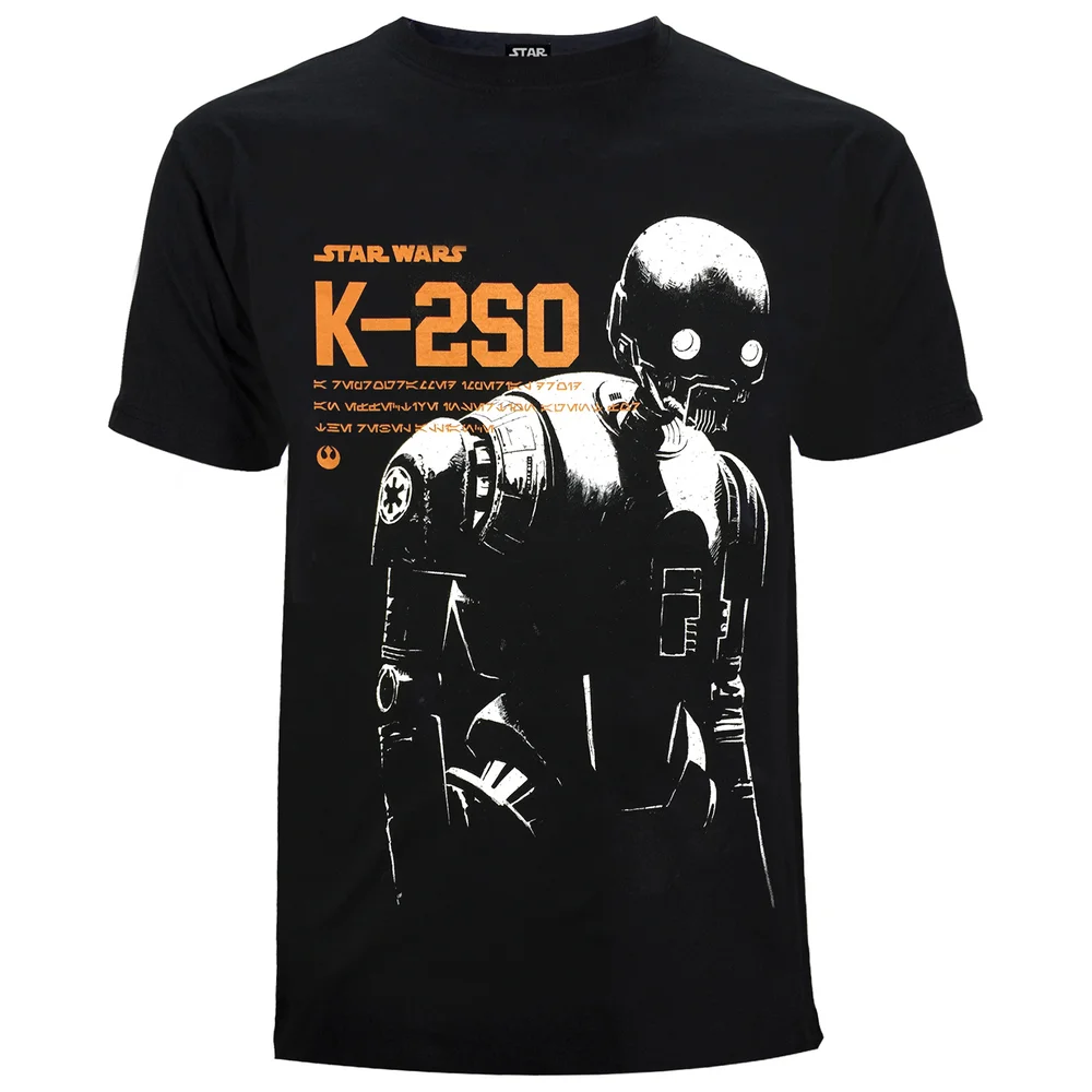 Star Wars Rogue One Men's K - 2SO T-Shirt - Black - S - Black Image 1