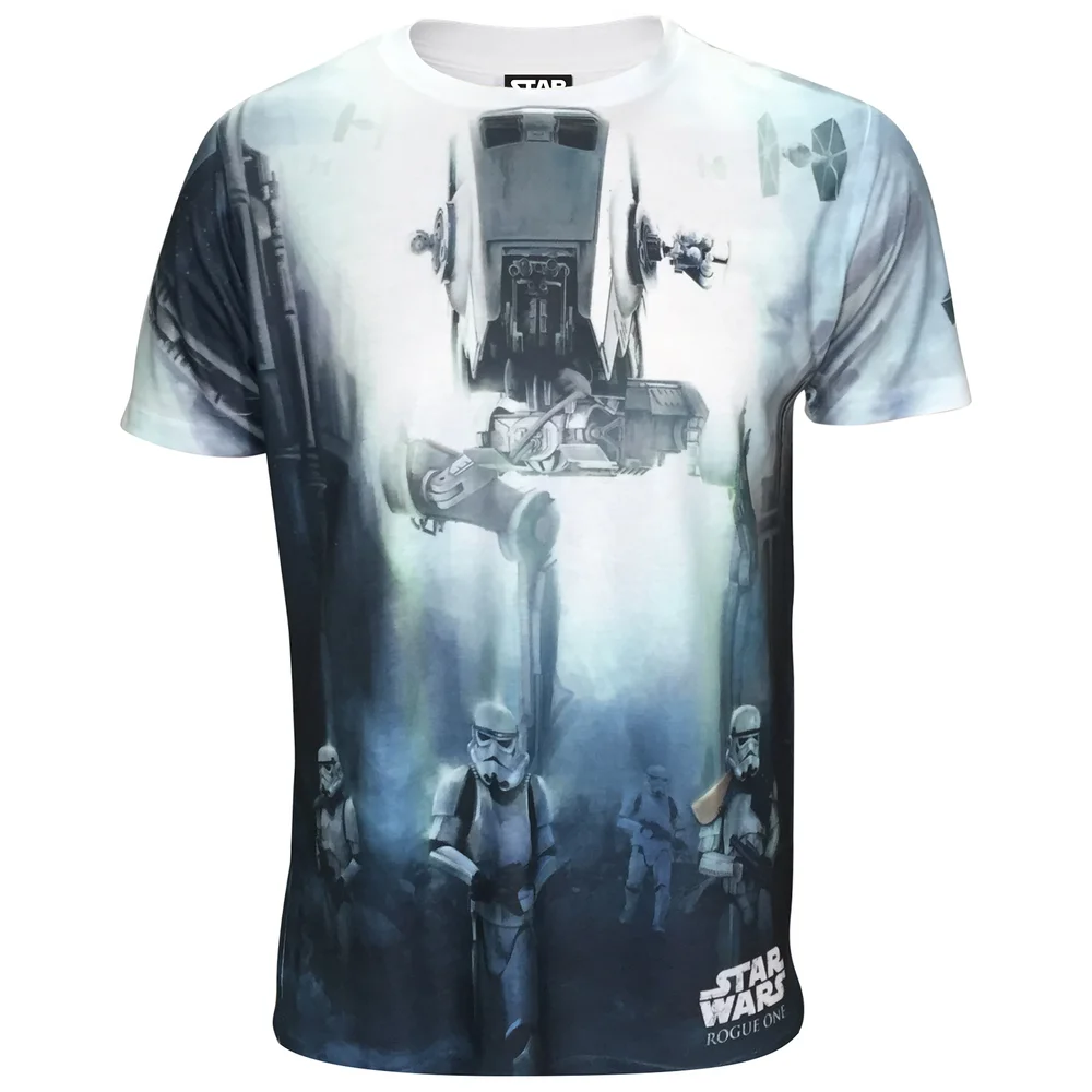 Star Wars Rogue One Men's Stormtroopers Battle T-Shirt - White - S - White Image 1
