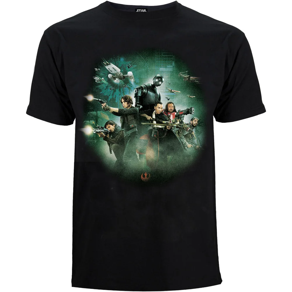 Star Wars Rogue One Men's Group Battle T-Shirt - Black - S Image 1