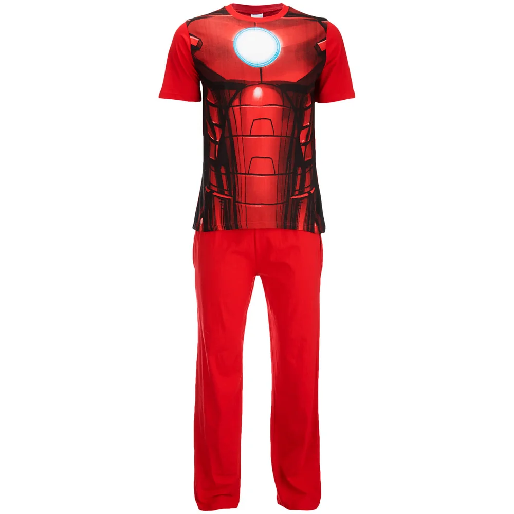 Marvel Men's Iron Man Pyjama Set - Red - S - Red Image 1