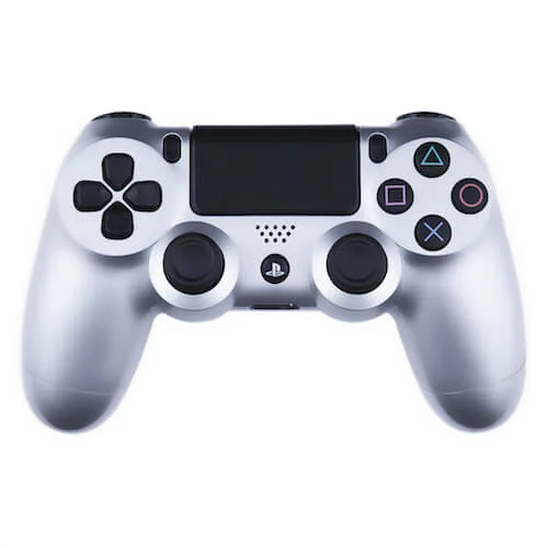Playstation 4 Custom Controller - Gloss Silver Edition Image 1