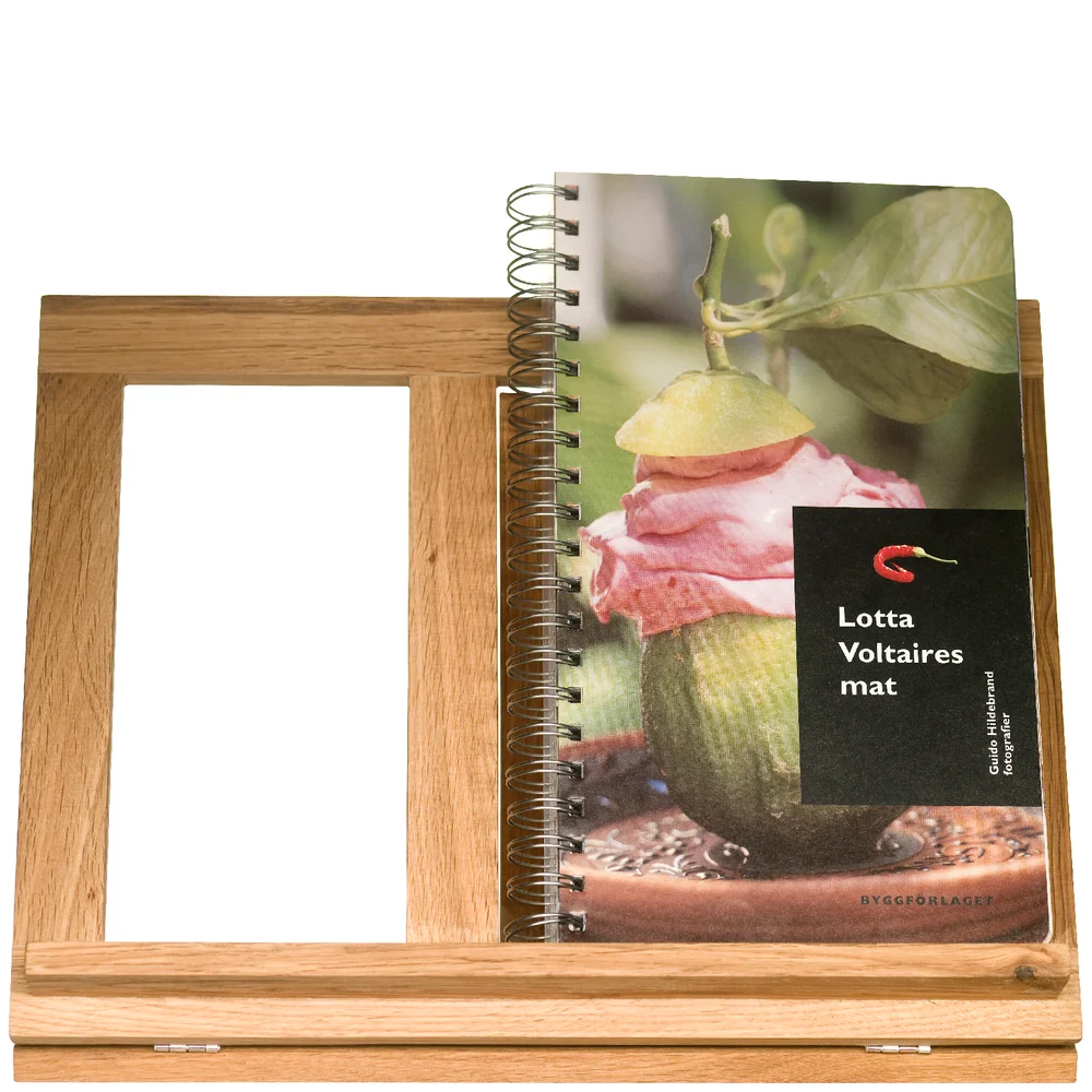 Sagaform Oval Oak Cookbook Stand Image 1