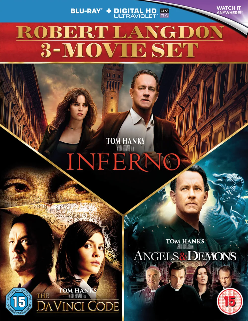 Inferno, Angels & Demons & The Da Vinci Code Boxset Image 1