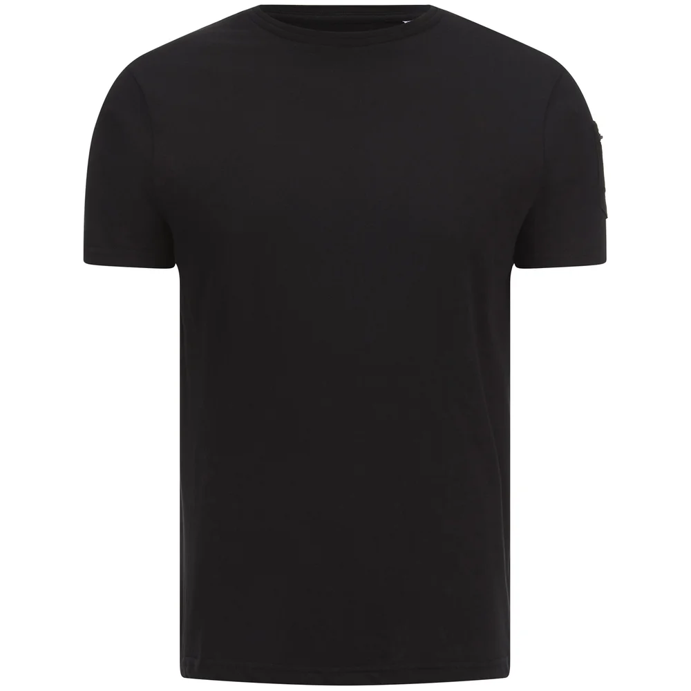 Brave Soul Men's Kershaw Pocket Sleeve T-Shirt - Jet Black - S - Black Image 1