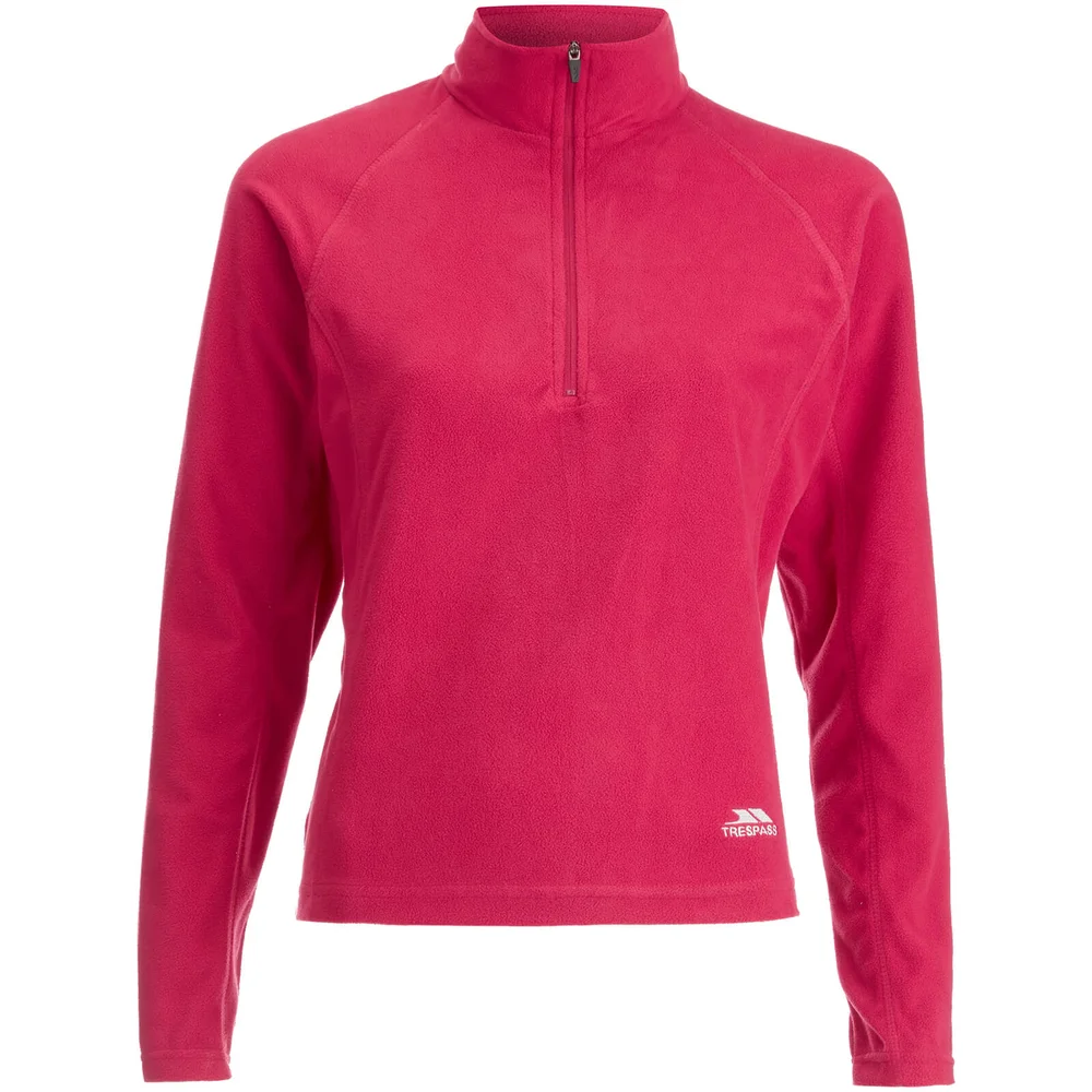 Trespass Women's Shiner Half Zip Fleece Jumper - Cerise - S Image 1