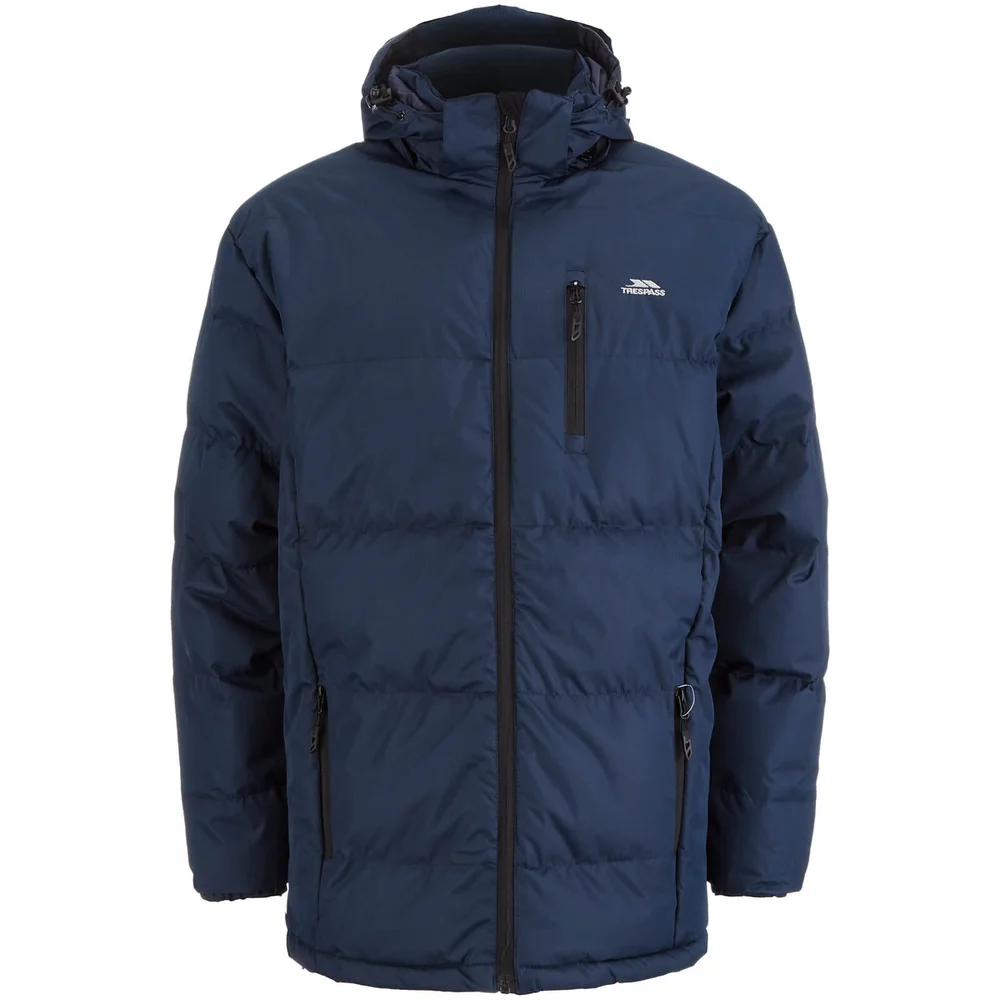 Trespass Men's Clip Waterproof Padded Coat - Navy - S - Blue Image 1