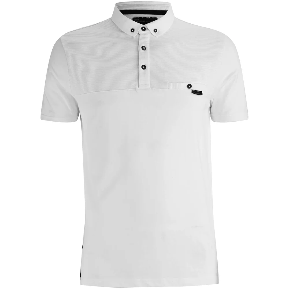 Dissident Men's Dunloe Polo Shirt - Optic White - S - White Image 1