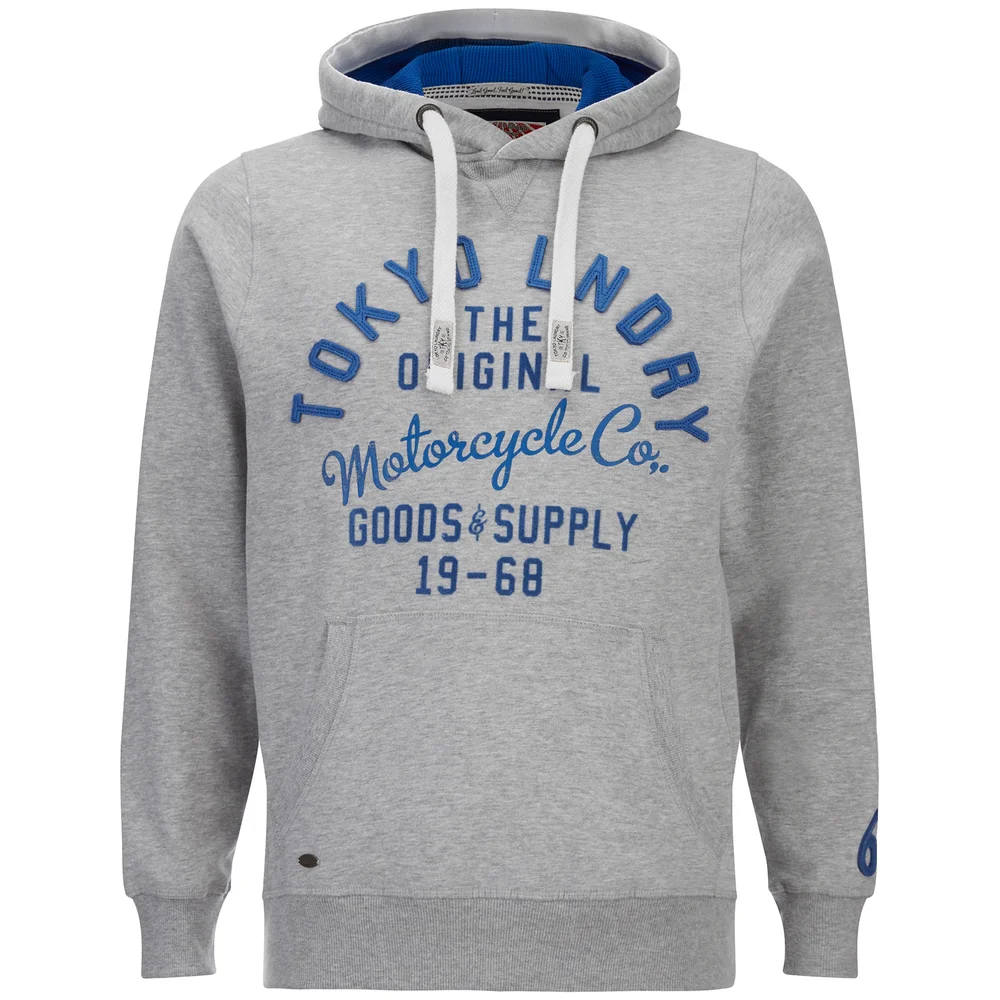 Tokyo Laundry Men's Harlem Peaks Hoody - Light Grey Marl - S - Grey Image 1