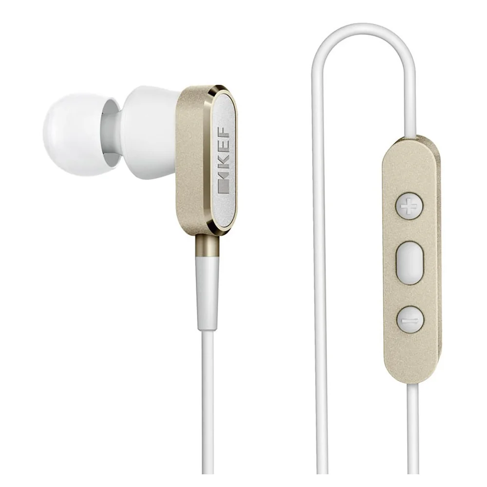 KEF M100 Earphones - Champagne Gold Image 1