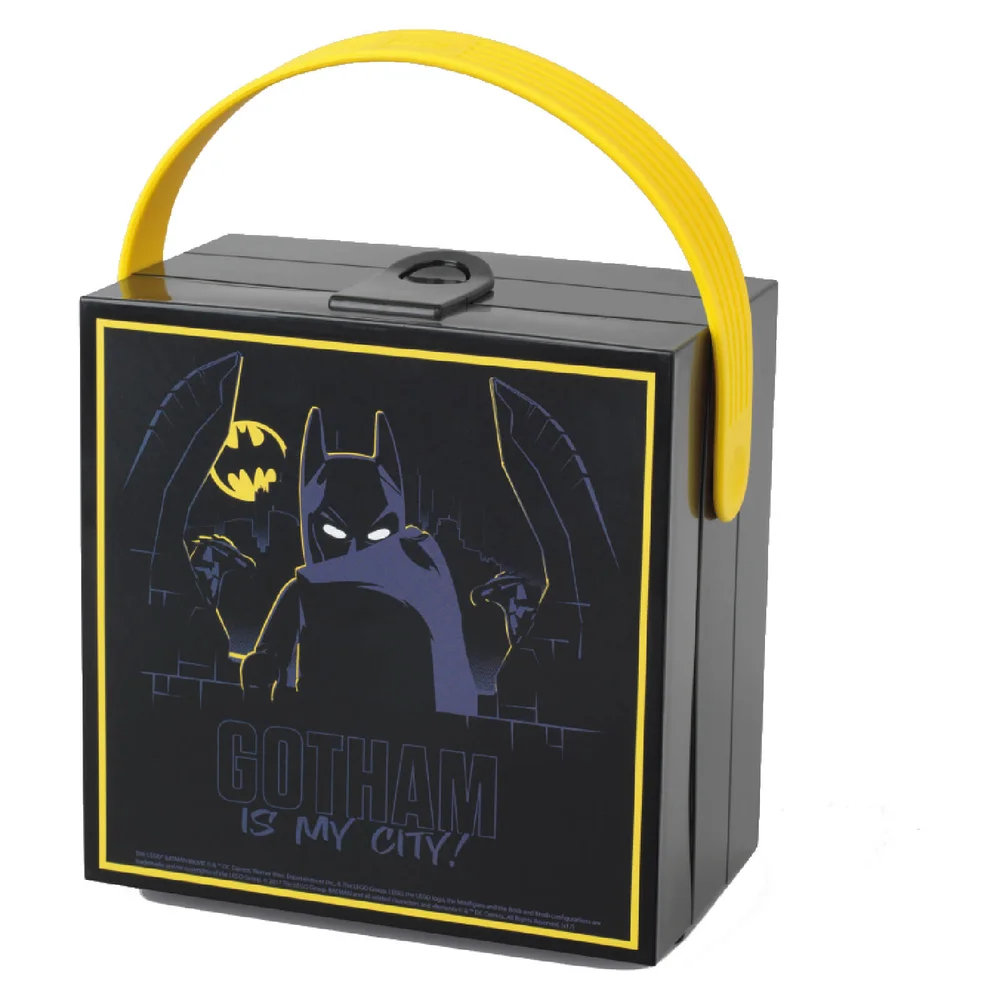 LEGO Batman Lunch Box with Handle - Black Image 1
