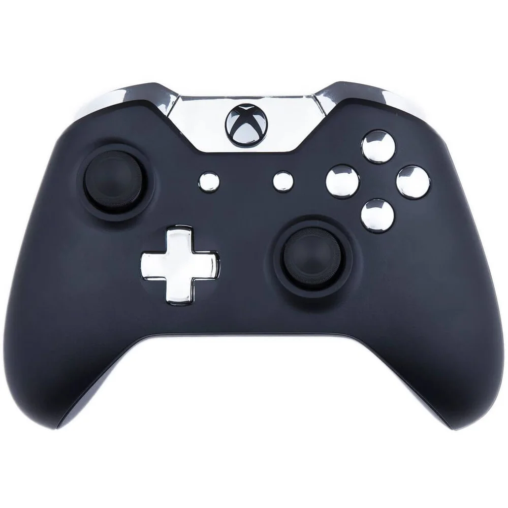 Custom Controllers Xbox One Controller - Matte Black & Chrome Silver Image 1