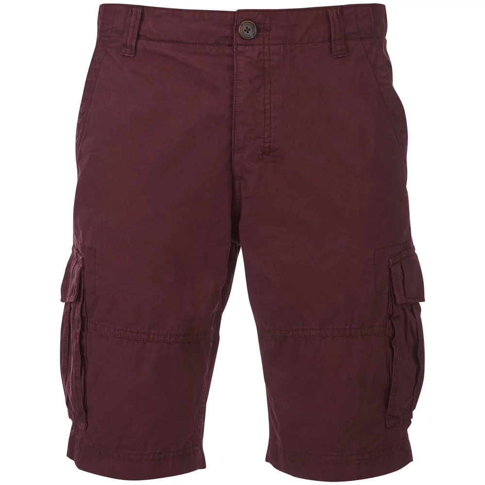 Threadbare Men's Hulk Cargo Shorts - Burgundy - W30 - Burgundy Image 1