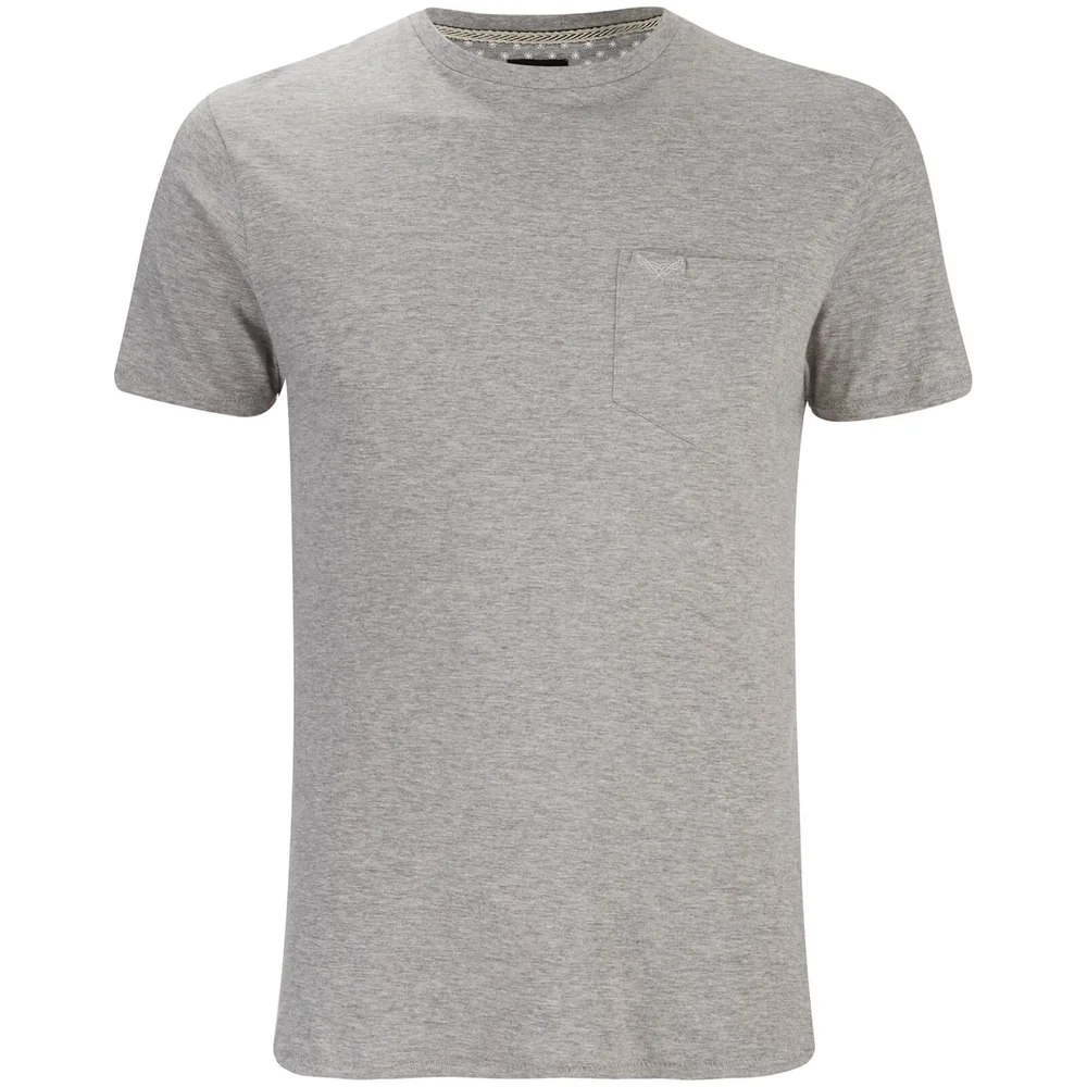 Threadbare Men's Jack Crew Neck Pocket T-Shirt - Grey Marl - S - Grey Image 1