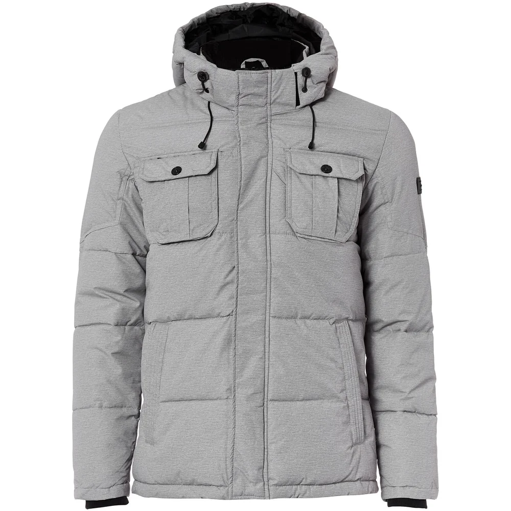 Jack & Jones Core Men's Wills Ultimate Padded Jacket - Light Grey Melange - S Image 1