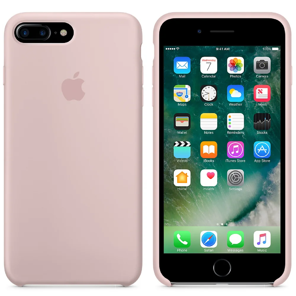 Apple iPhone 7 Plus Silicone Case - Pink Sand Image 1