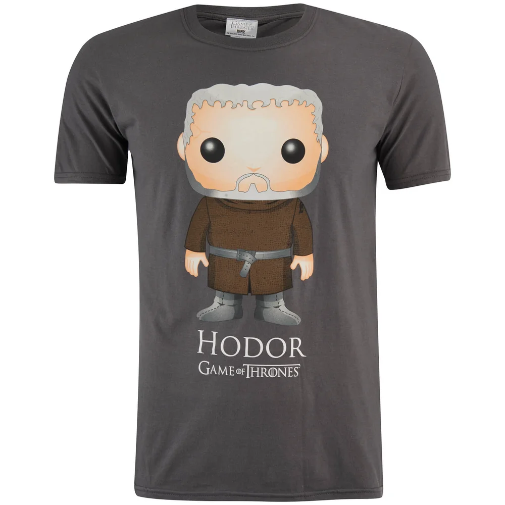 Game of Thrones Men's Hodor Funko T-Shirt - Grey - S - Grey Image 1