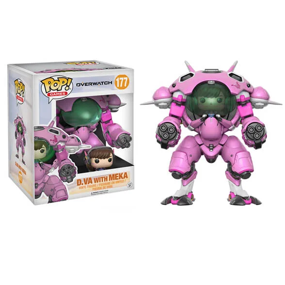 Overwatch D.Va with Meka 6-inch Pop! Vinyl Figure Image 1