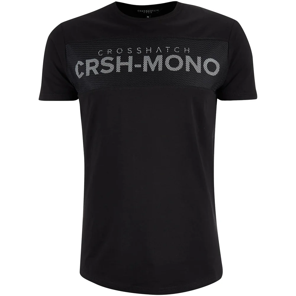 Crosshatch Men's Maffle T-Shirt - Black - S - Black Image 1