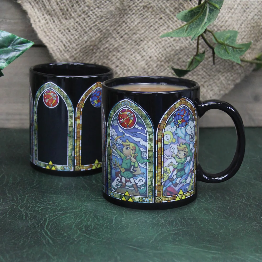 The Legend of Zelda: Wind Waker Link's Heat Changing Mug - Black Image 1