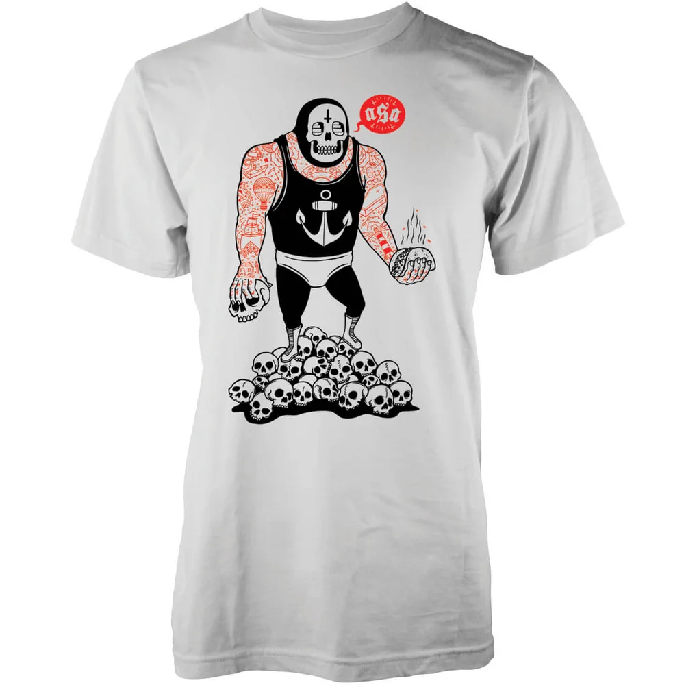 Abandon Ship Men's Taco Wrestler T-Shirt - White - S - White Image 1