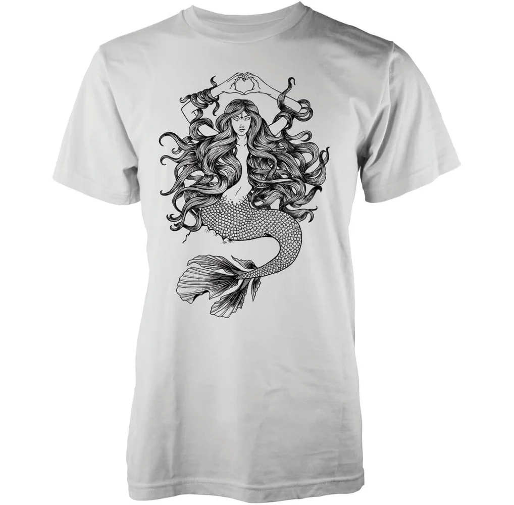 Abandon Ship Men's Mystic Mermaid T-Shirt - White - S - White Image 1