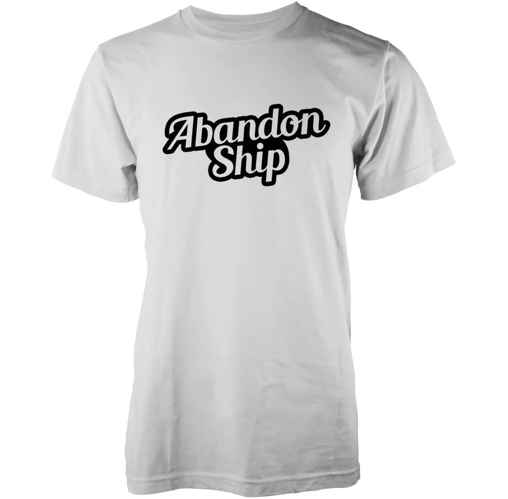 Abandon Ship Men's Bubble Logo T-Shirt - White - S - White Image 1