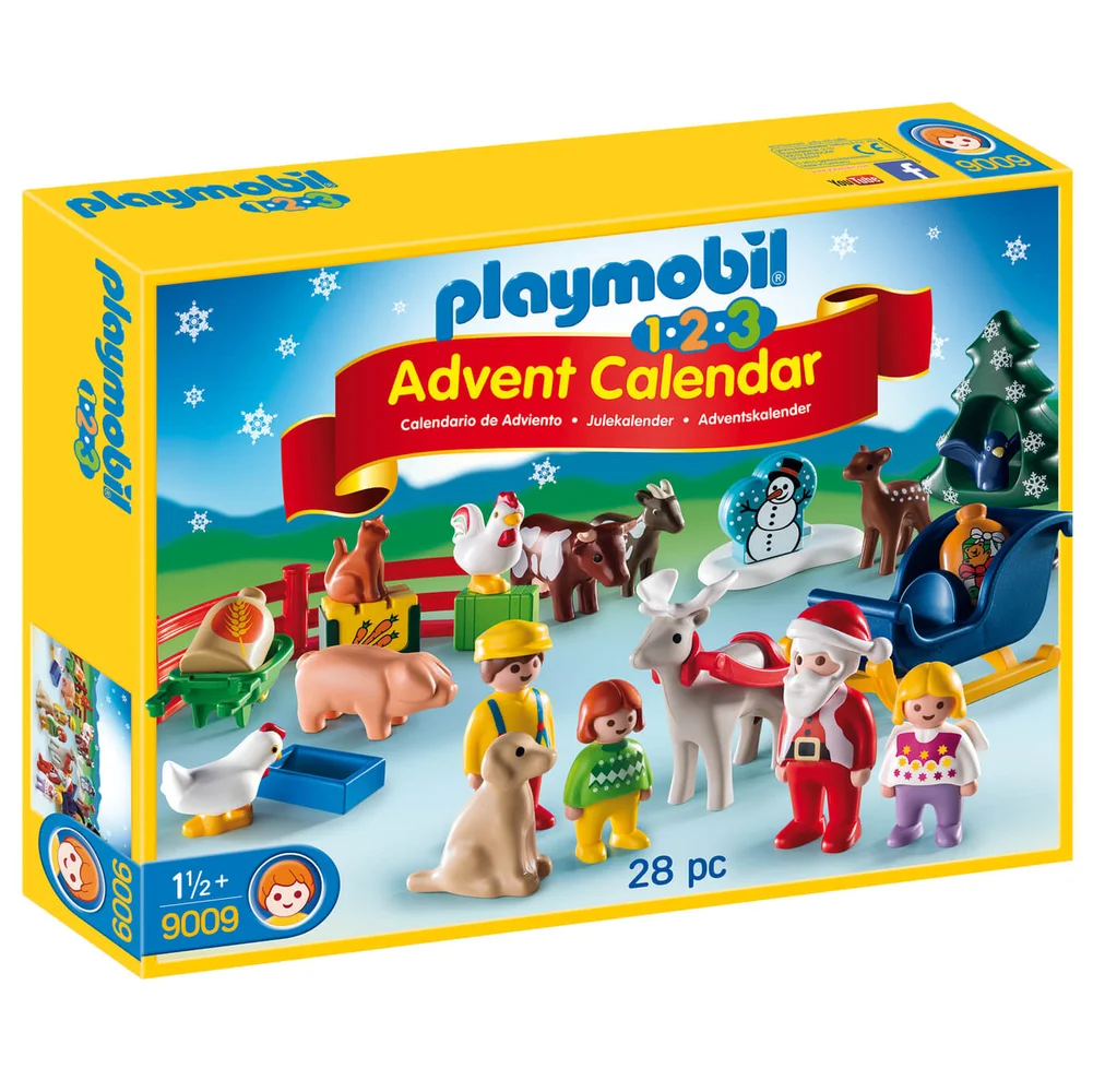 Playmobil 1.2.3 Christmas on the Farm Advent Calendar (9009) Image 1