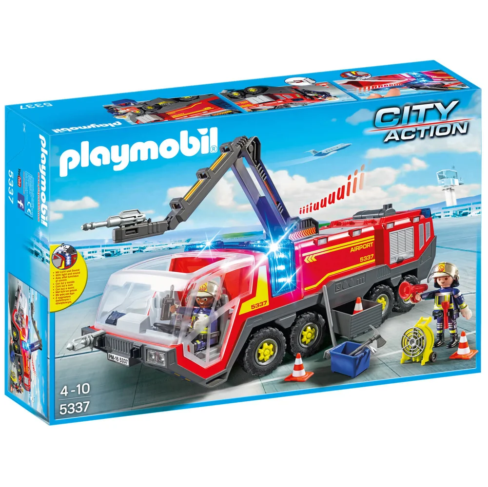 Playmobil City Action Airport Fire Engine with Lights and Sound (5337) Image 1