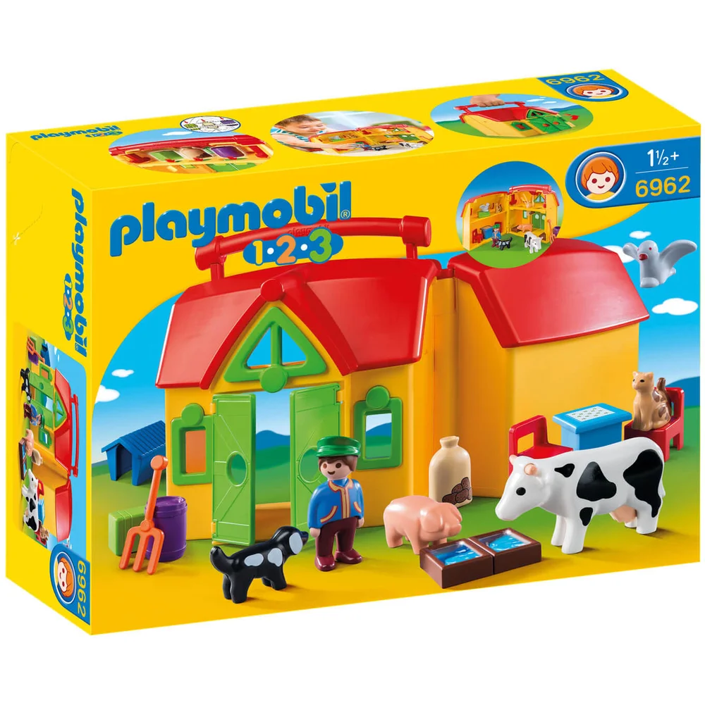 Playmobil 1.2.3 Take Along Farm with Sorting Function (6962) Image 1