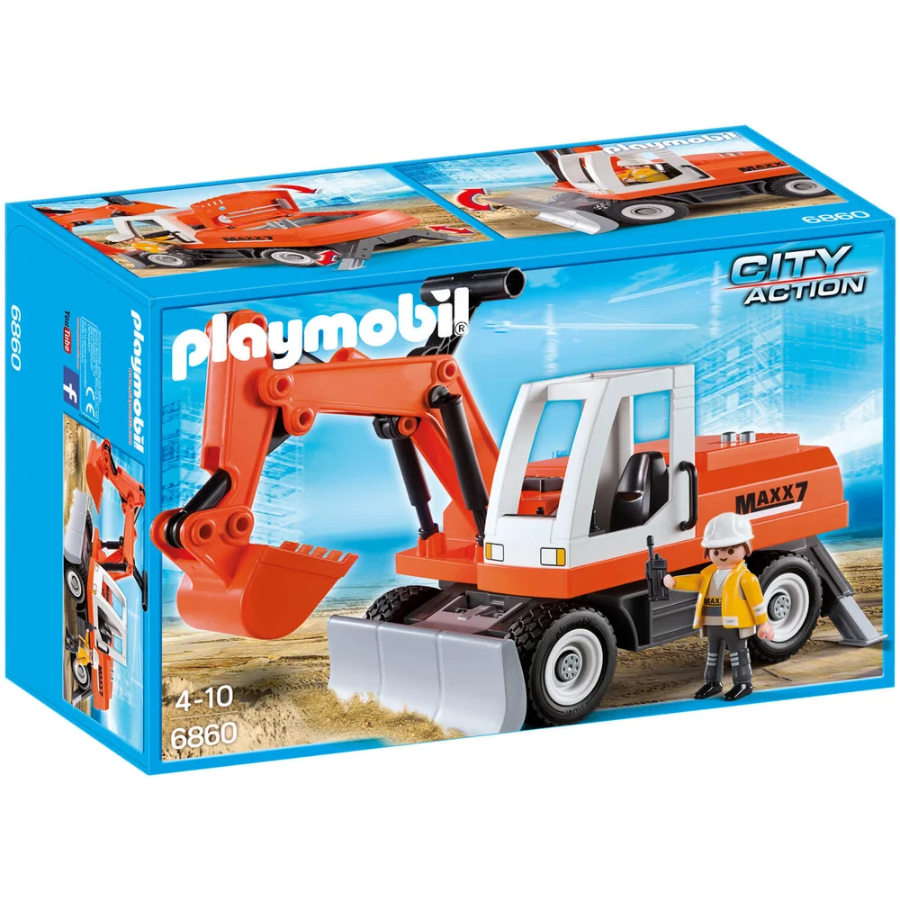 Playmobil City Action Construction Rubble Excavator with Function Shovel (6860) Image 1