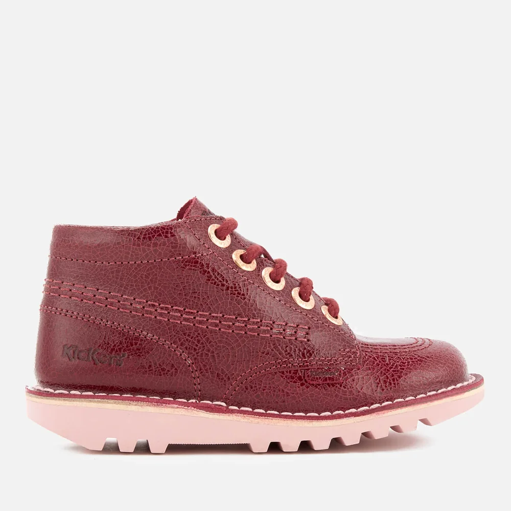 Kickers Kids' Kick Hi Boots - Burgundy - UK 7 Infant/EU 24 Image 1
