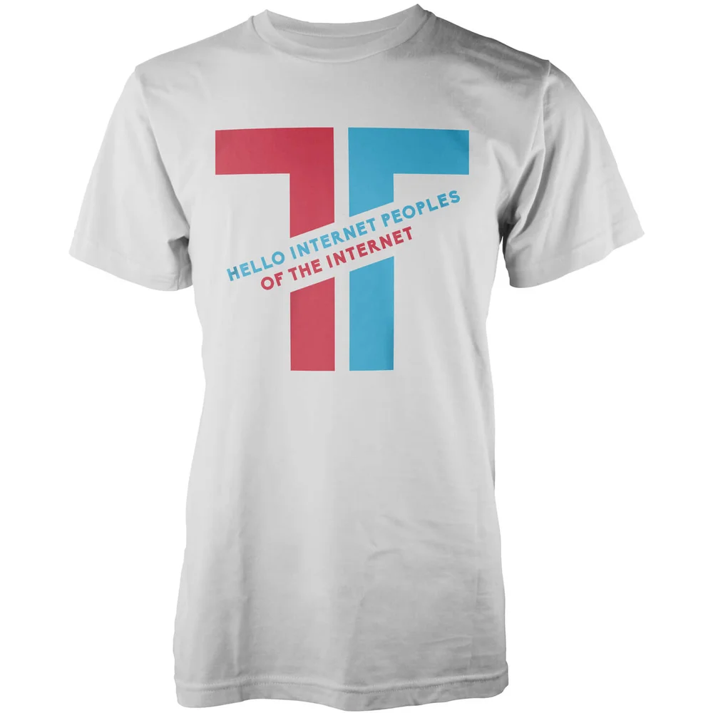 Taurtis Diagonal Hello Internet Peoples Men's T-Shirt - L Image 1