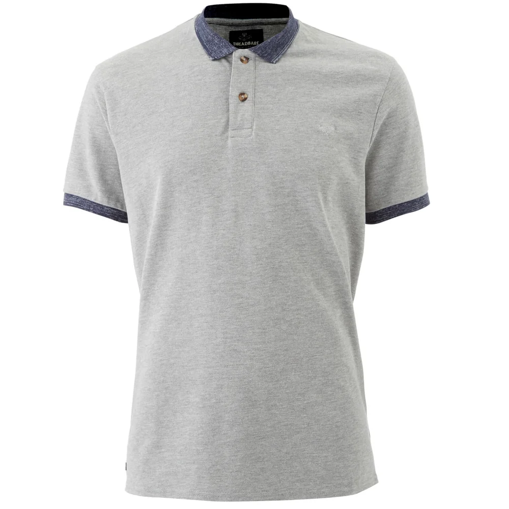 Threadbare Men's Compton Polo Shirt - Grey - S - Grey Image 1