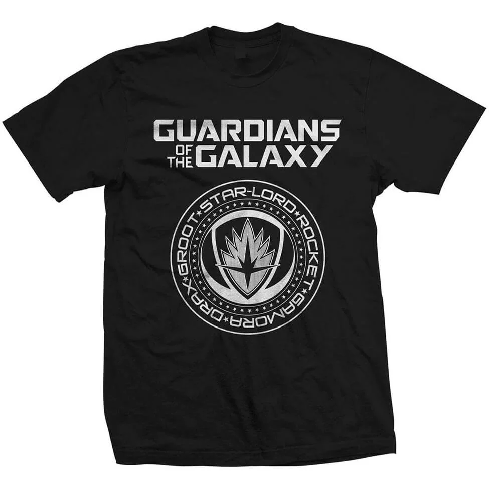 Marvel Men's Guardians of the Galaxy Vol.2 Seal T-Shirt - Black - S - Grey Image 1