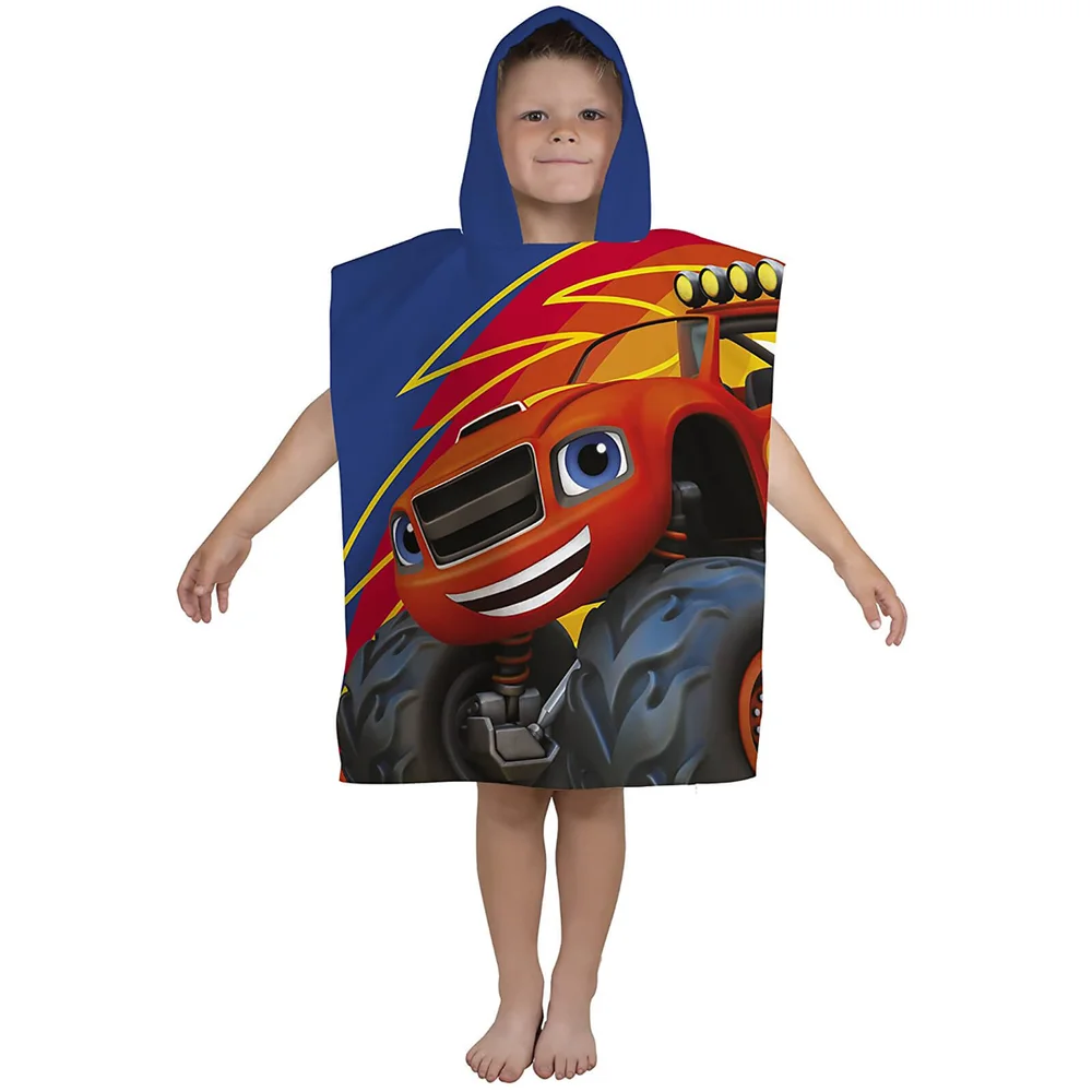 Nickelodeon Blaze Zoom Poncho Towel Image 1