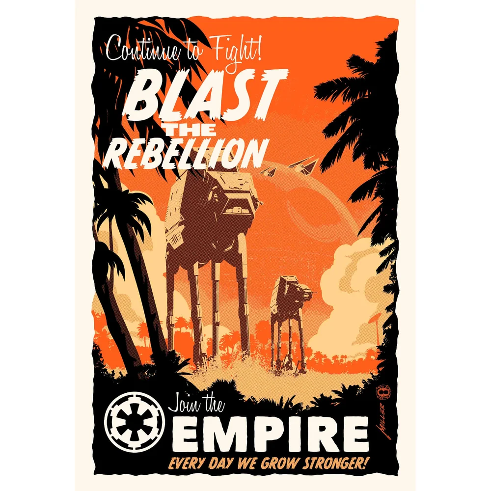 Blast the Rebellion - Zavvi Exclusive Fine Art Screen Print - By Acme Archive's Artist Brian Miller Image 1