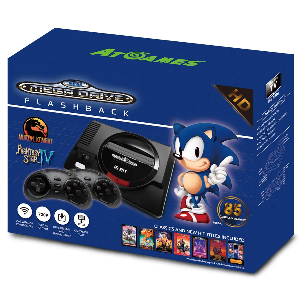 SEGA Mega Drive Mini HD With Wireless Controllers Image 1
