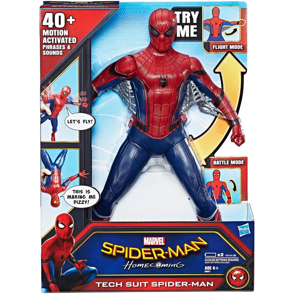 Marvel Spider-Man: Homecoming Tech Suit Spider-Man Action Figure Image 1