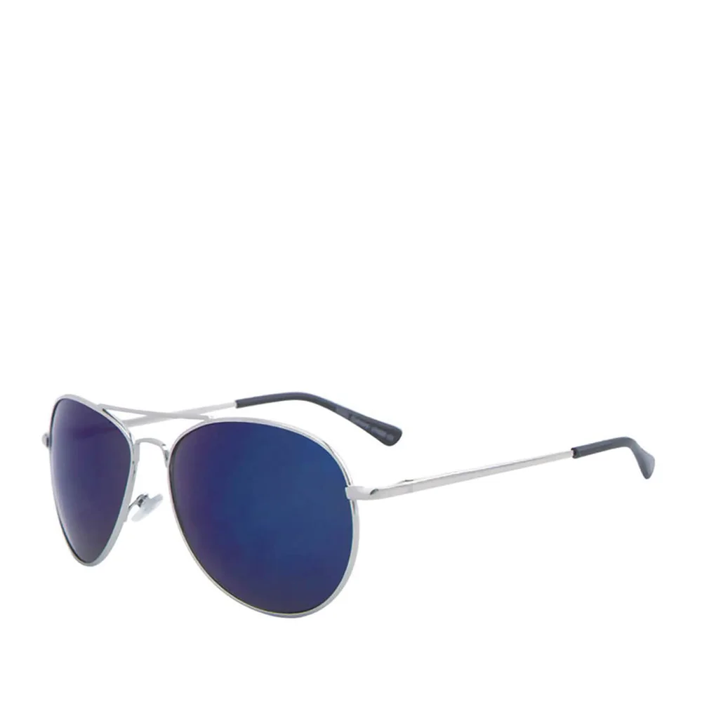 Men's Aviator Sunglasses - Silver/Blue Image 1