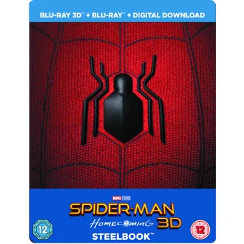 Spider-Man Homecoming 3D (Includes 2D Version) - Limited Edition Steelbook + Resin Magnet + Comic Book