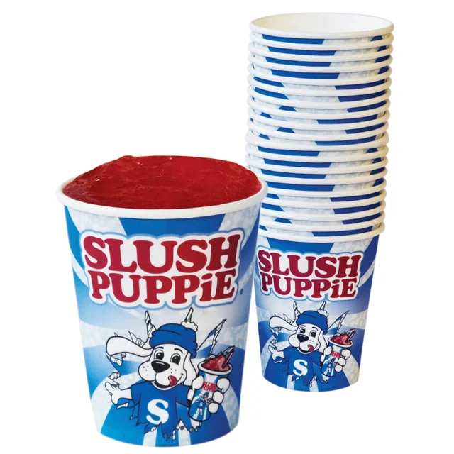 Slush Puppie Paper Cups & Straws (Set of 20)