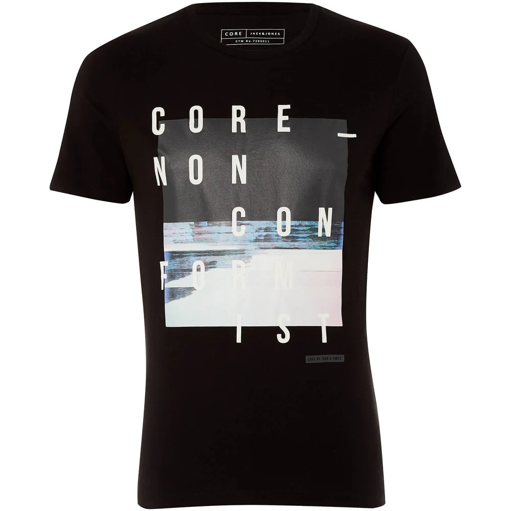 Jack & Jones Core Men's Octopus T-Shirt - Black - S - Black Image 1