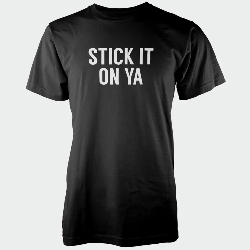 Stick It On Ya Men's Black T-Shirt - S - Black Image 1