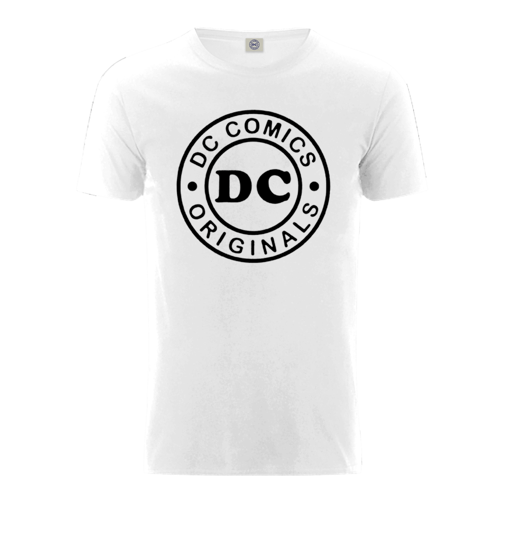 DC Comics Originals Logo White T-Shirt - S Image 1