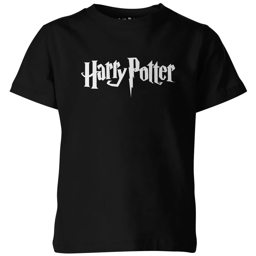 Harry Potter Logo Kids' Black T-Shirt - 3-4 Years Image 1